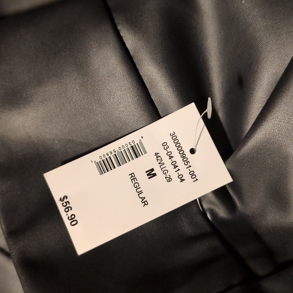 NWT LEATHER LEGGINGS - Picture 3 of 3